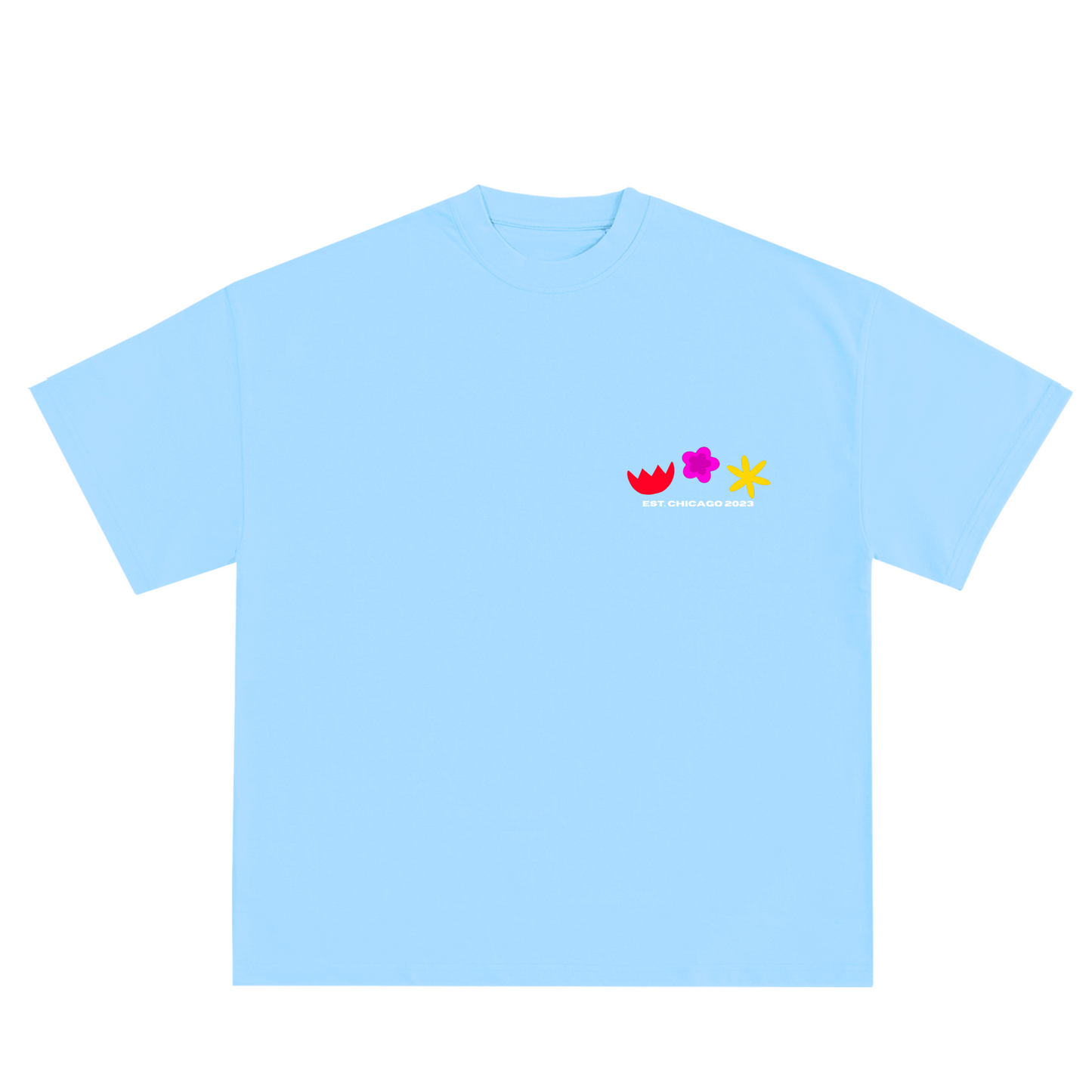 *SUMMER TEE - SKY BLUE