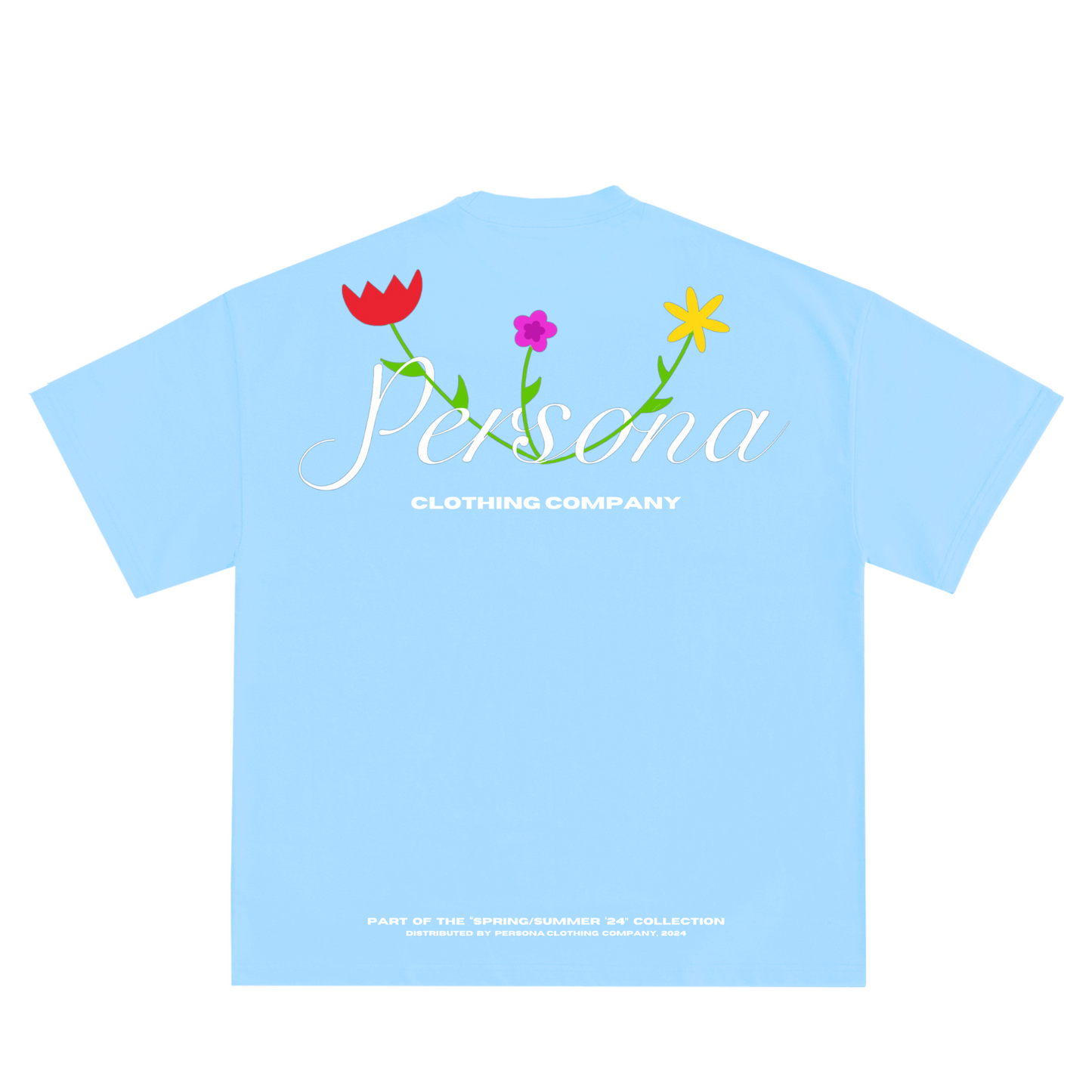 *SUMMER TEE - SKY BLUE