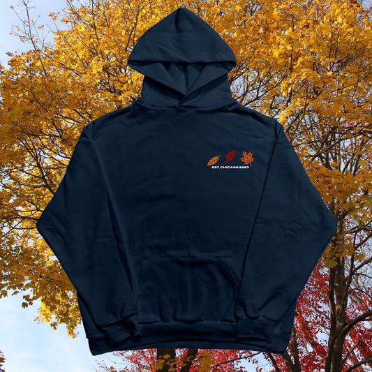 *FALL HOODIE - NAVY BLUE
