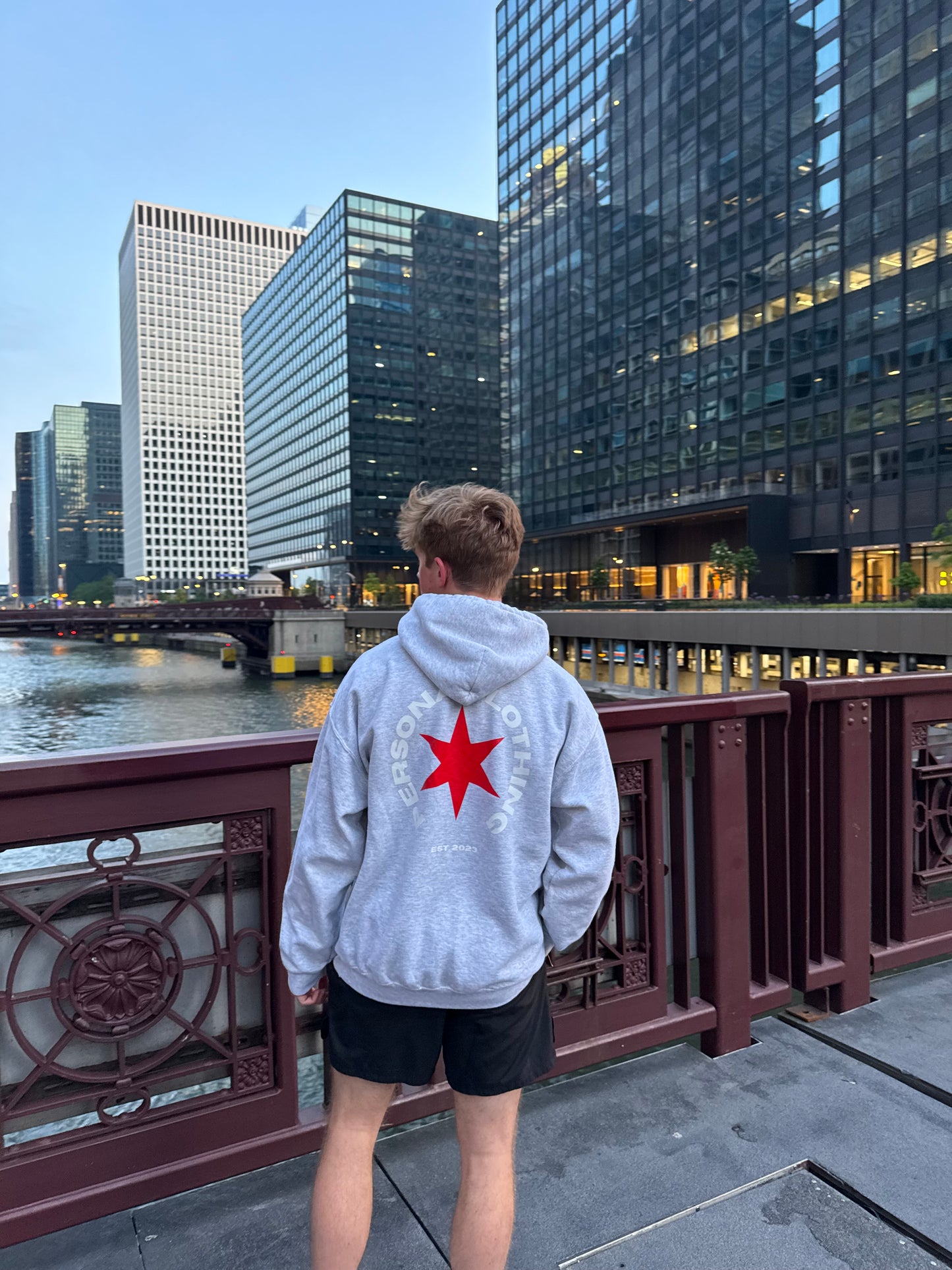 STAR HOODIE - ASH GREY