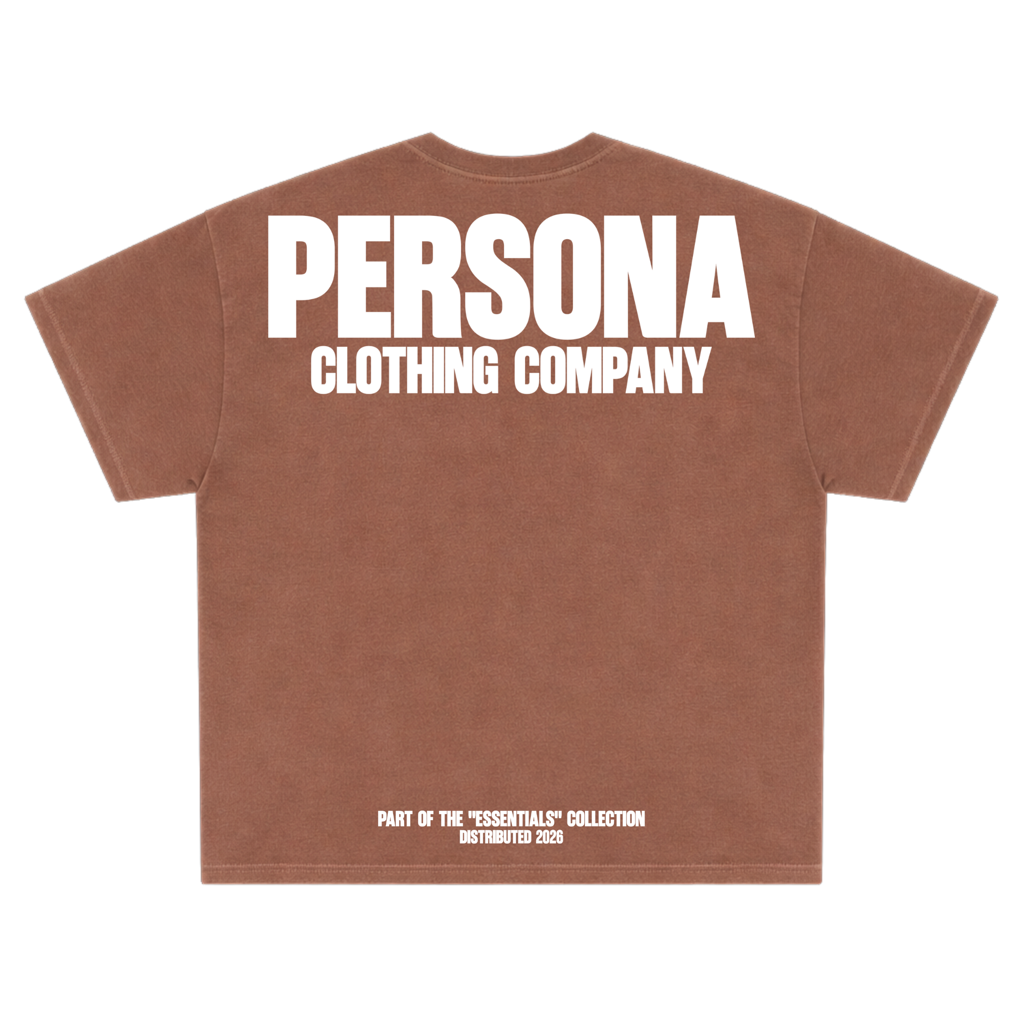 *ESSENTIALS TEE - BROWN
