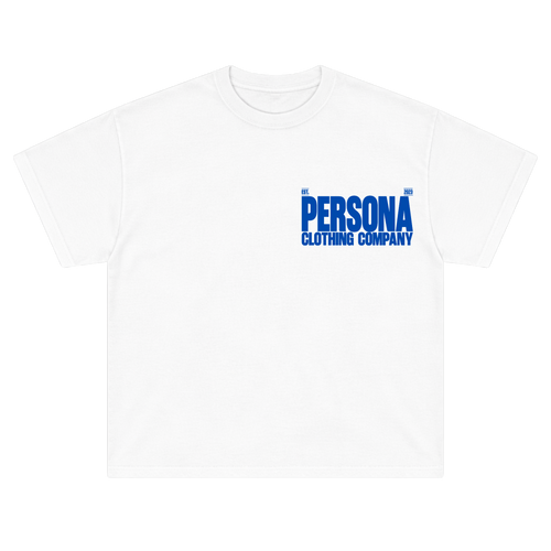 *ESSENTIALS CANVAS TEE - COBALT BLUE