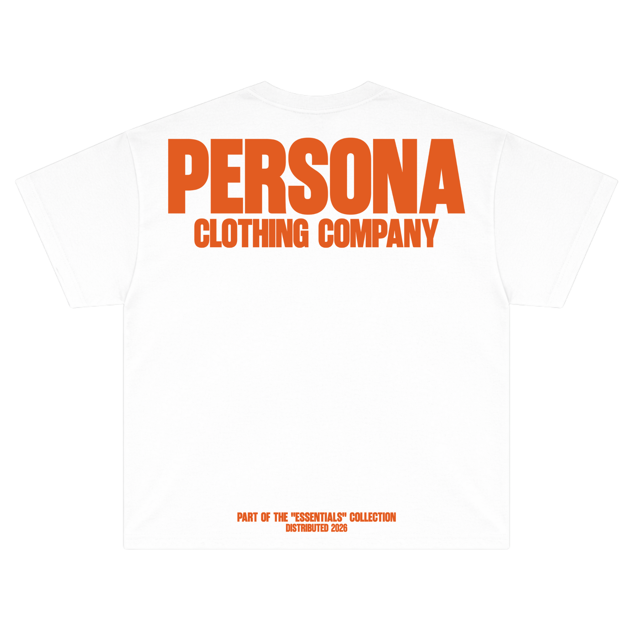 *ESSENTIALS CANVAS TEE - ORANGE