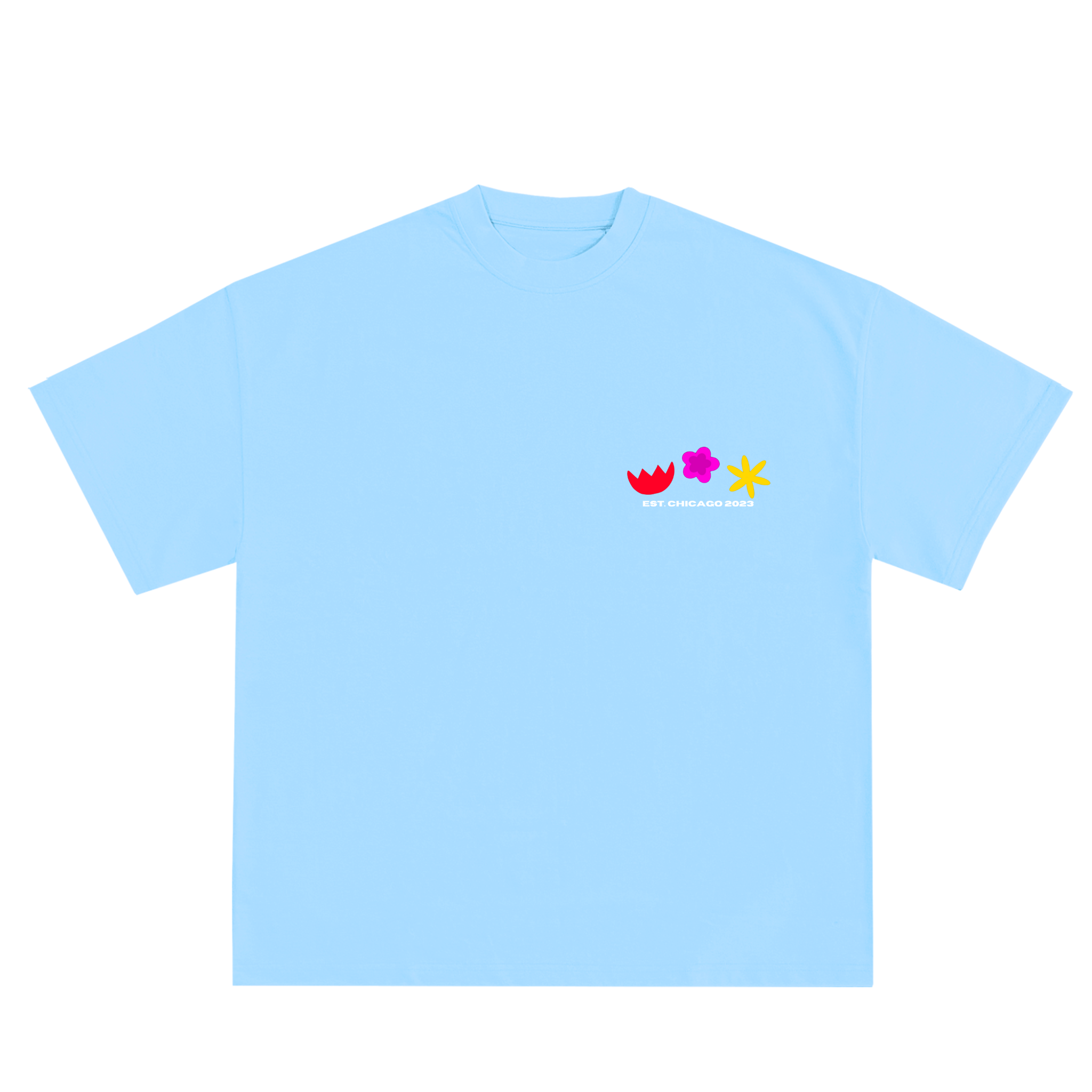 SUMMER TEE - SKY BLUE