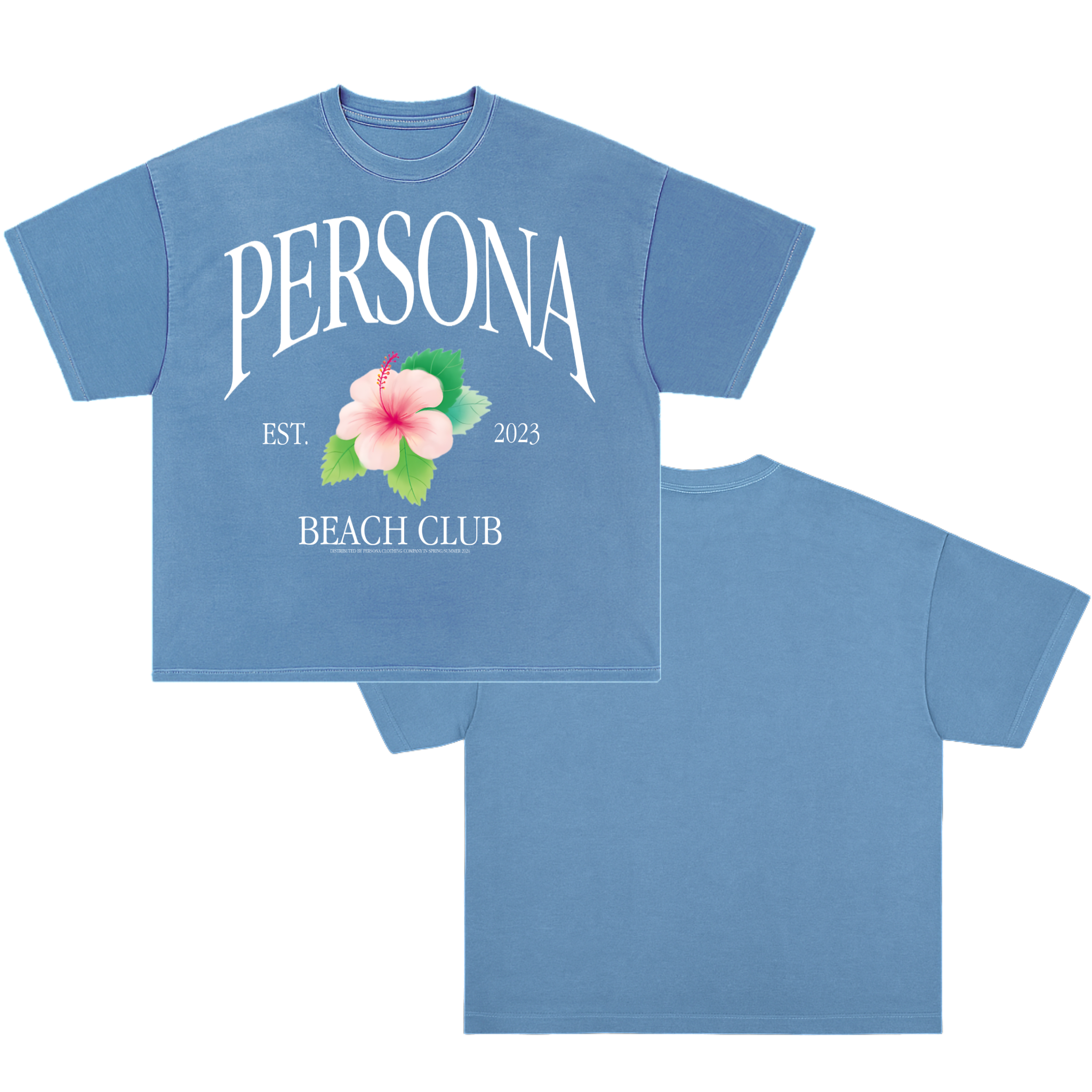 FLOWER SHIRT - BLUE