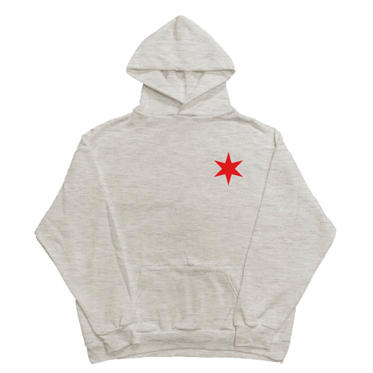 STAR HOODIE - ASH GREY