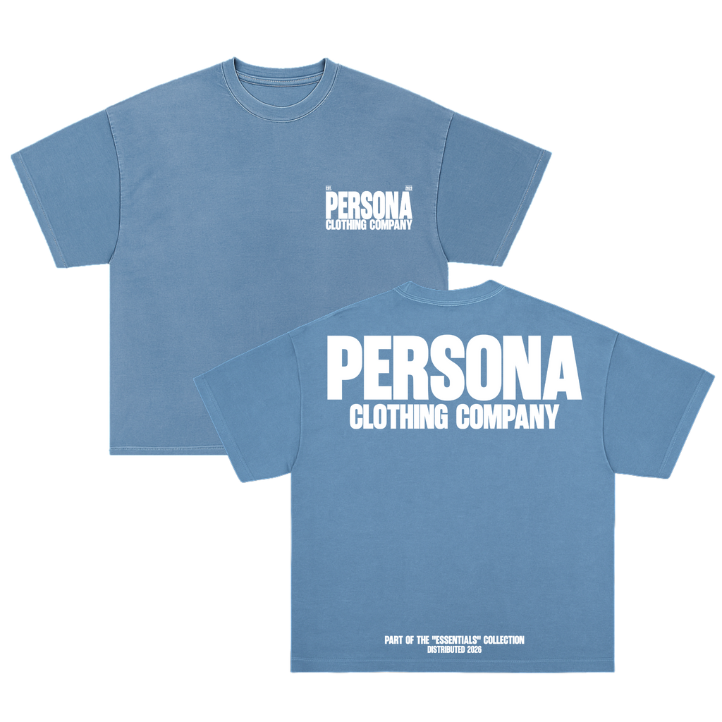 *ESSENTIALS TEE - JEAN BLUE