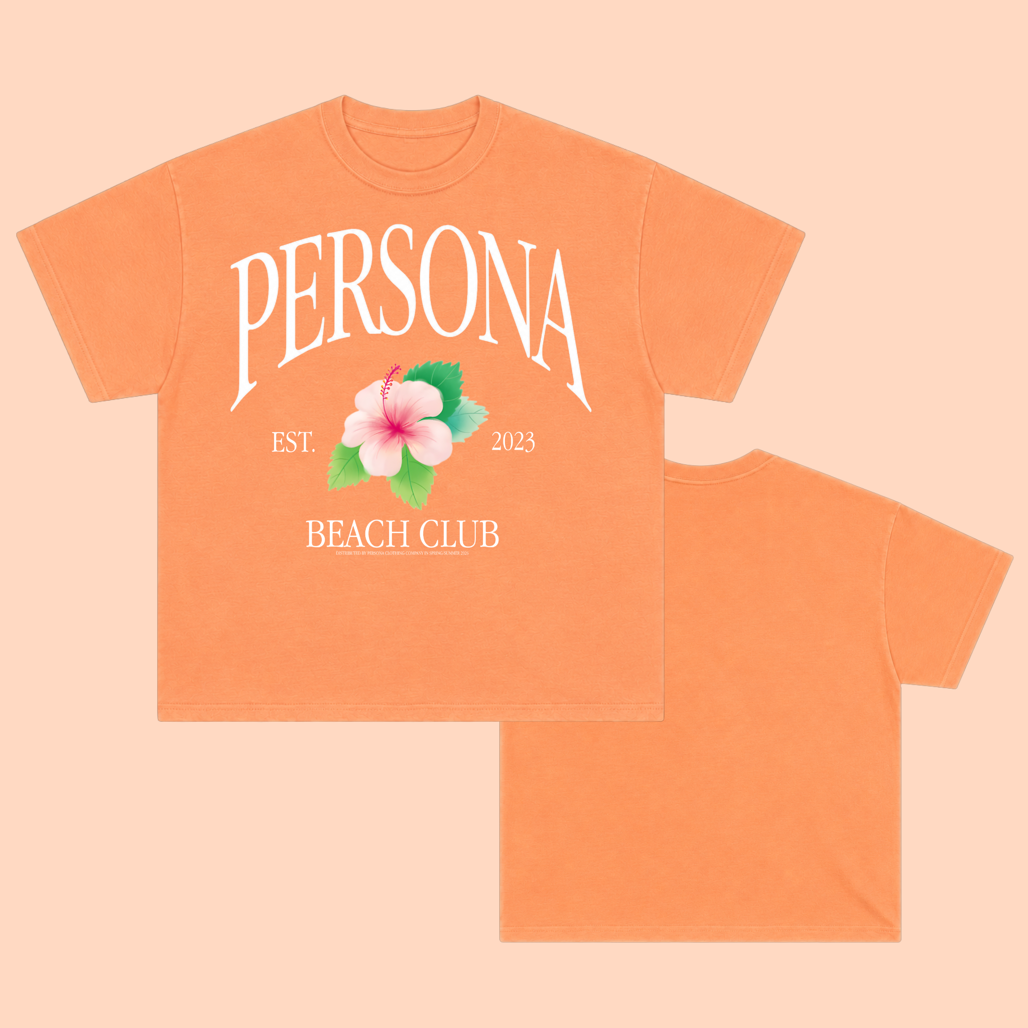 FLOWER SHIRT - LIGHT ORANGE