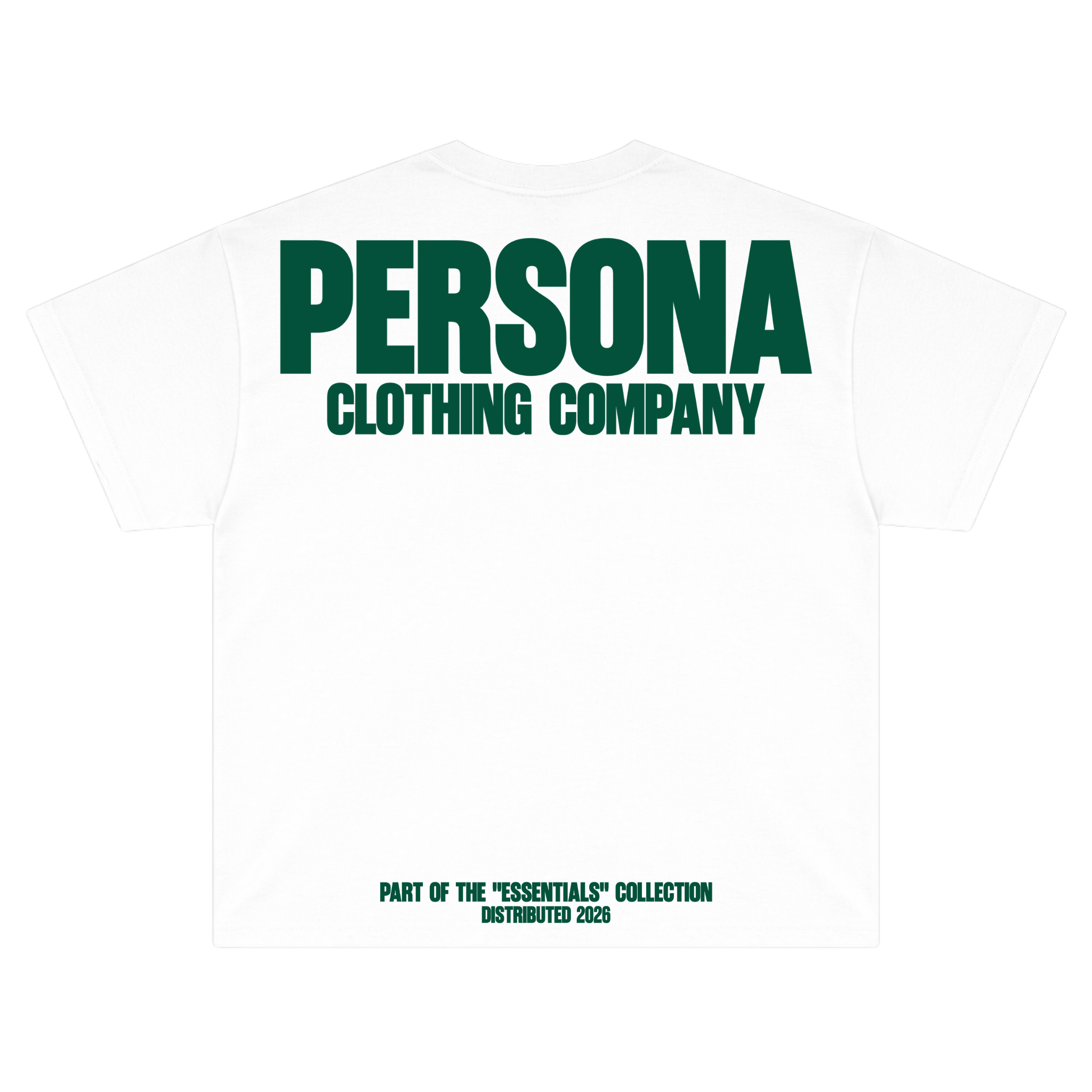 *ESSENTIALS CANVAS TEE - FOREST GREEN