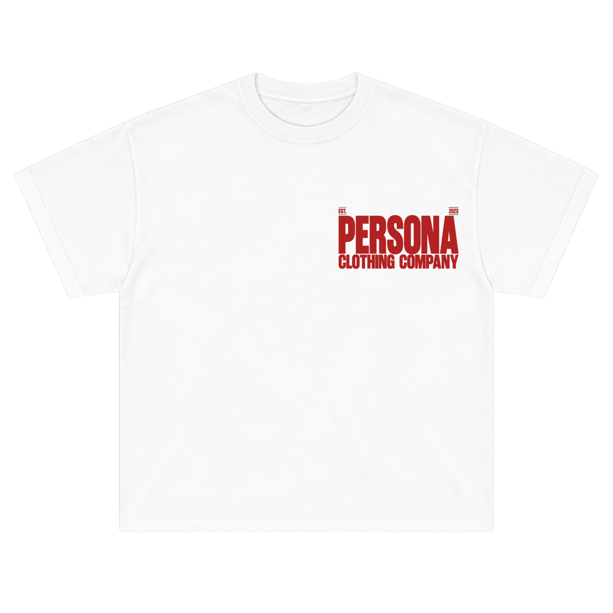*ESSENTIALS CANVAS TEE - RED