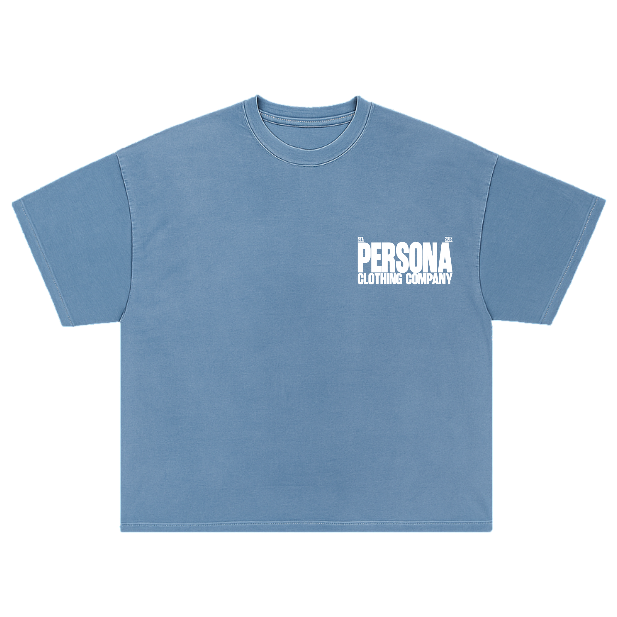 *ESSENTIALS TEE - JEAN BLUE