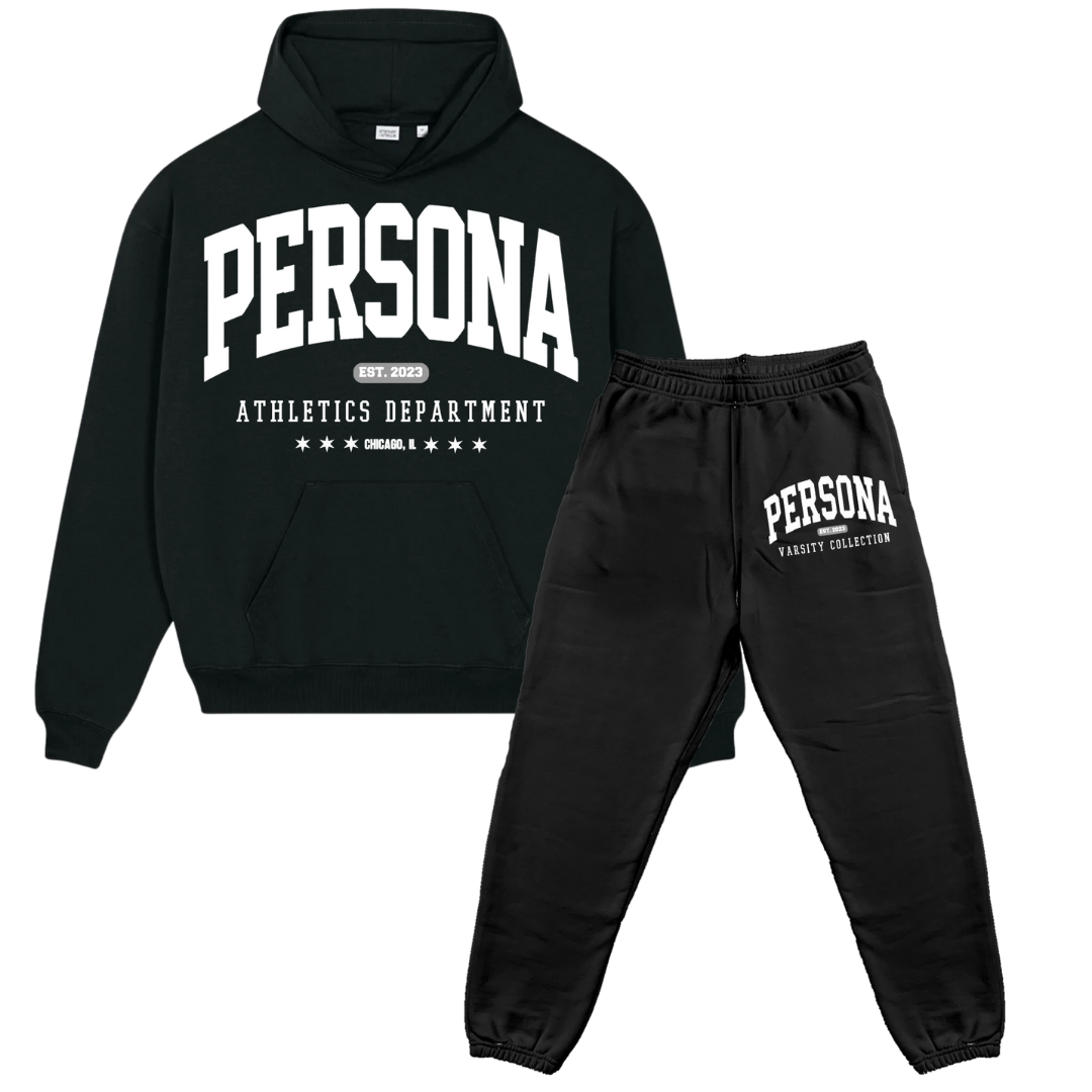 BLACK VARSITY SET