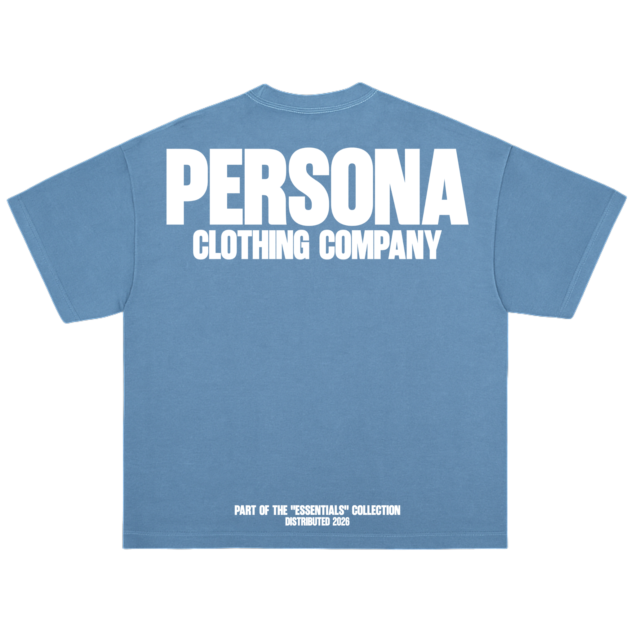 *ESSENTIALS TEE - JEAN BLUE