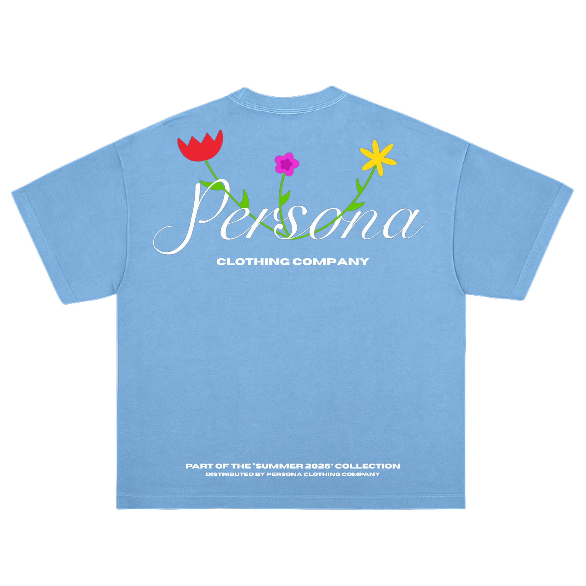 SUMMER TEE - STEEL BLUE