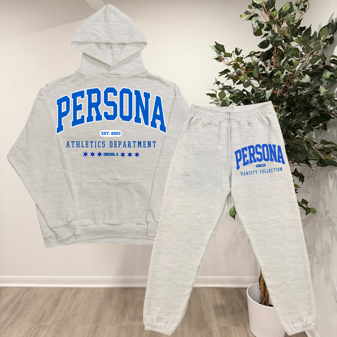 ASH GREY VARSITY SET