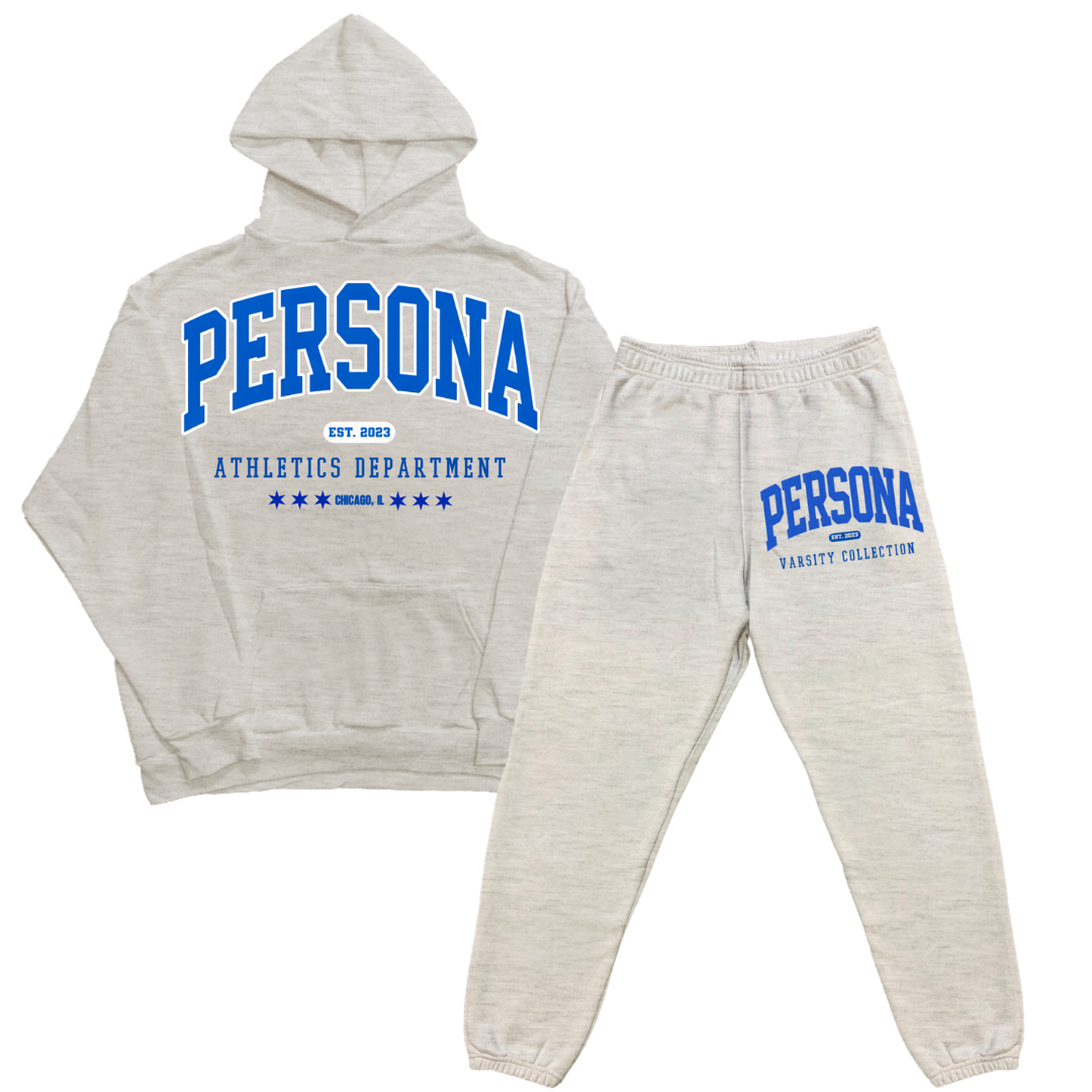 ASH GREY VARSITY SET