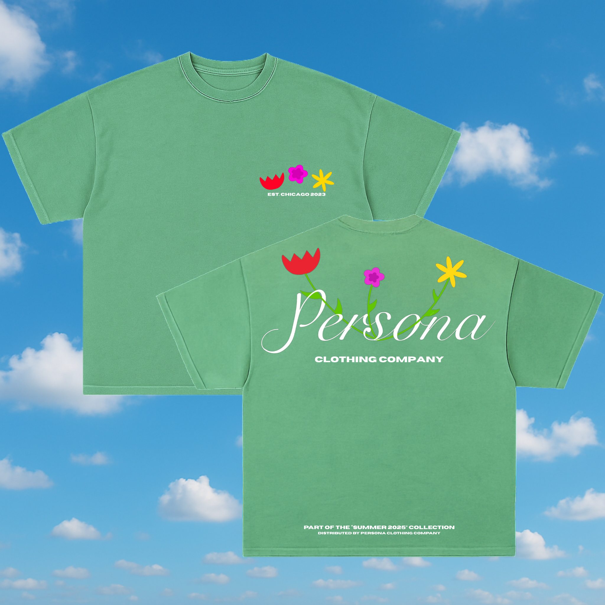 SUMMER TEE - VERDANT GREEN