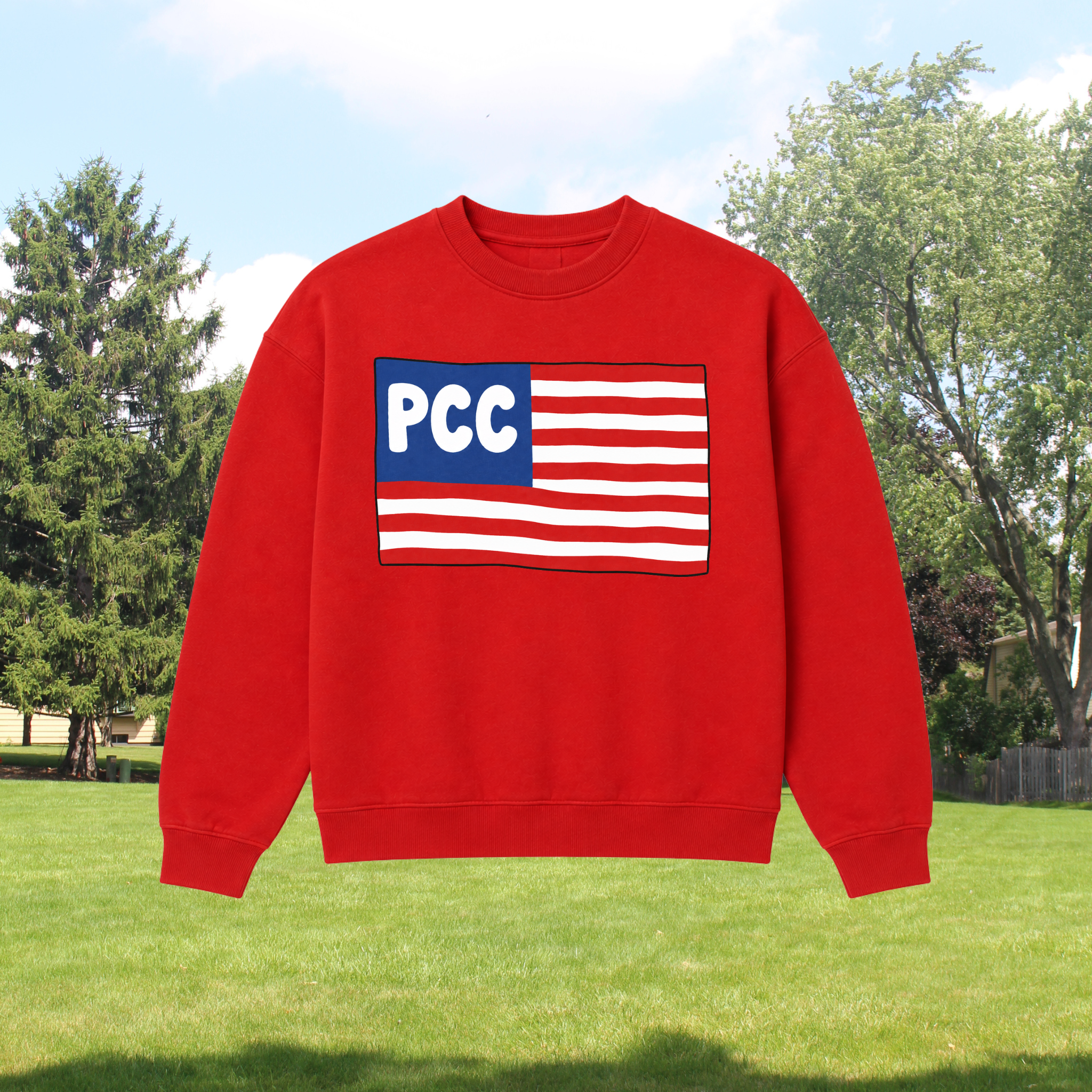 FLAG CREWNECK