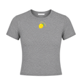 LEMON BABY TEE - HEATHER GREY