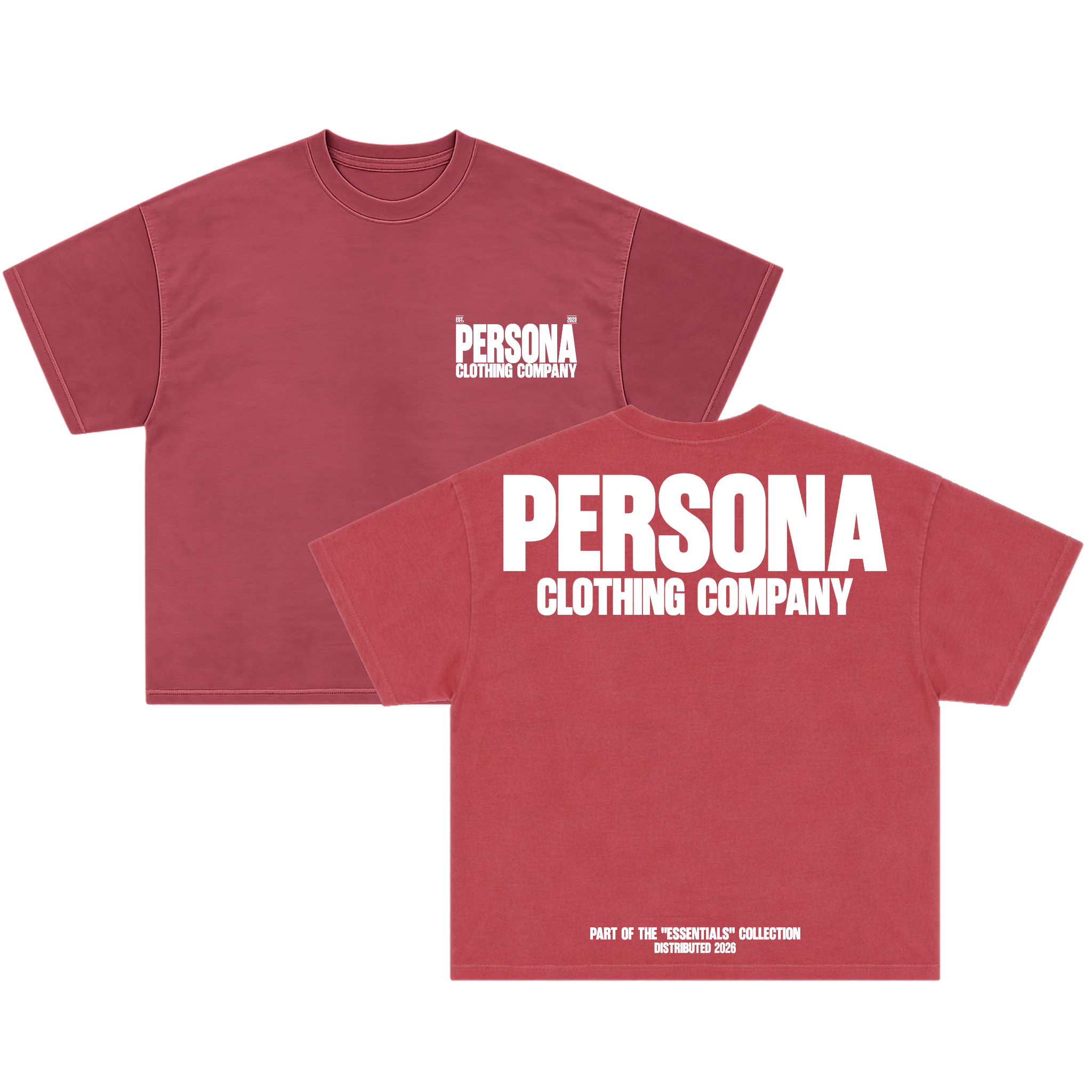 *ESSENTIALS TEE - BRICK