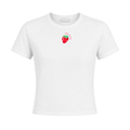 STRAWBERRY BABY TEE - WHITE