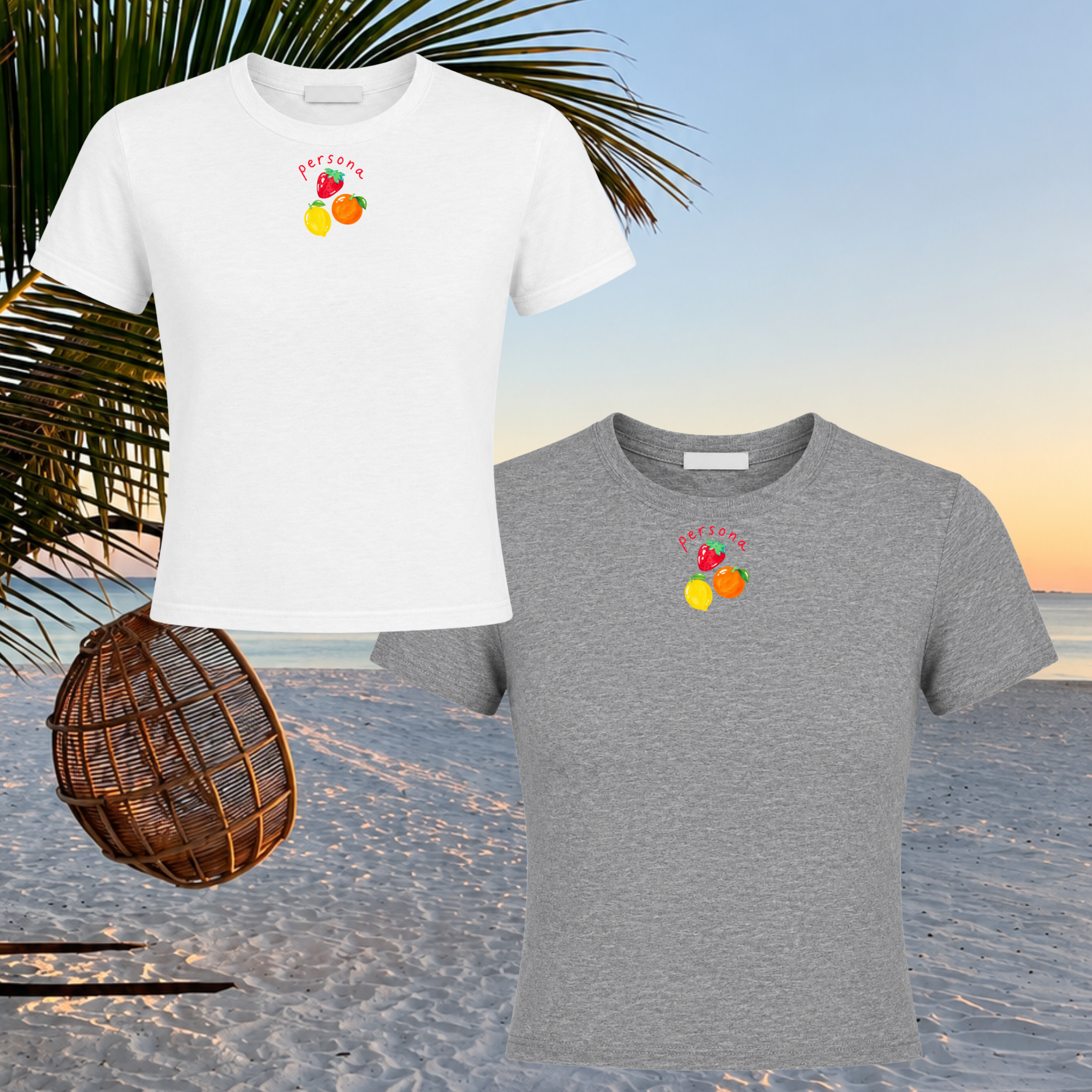 FRUIT CROPPED TEE