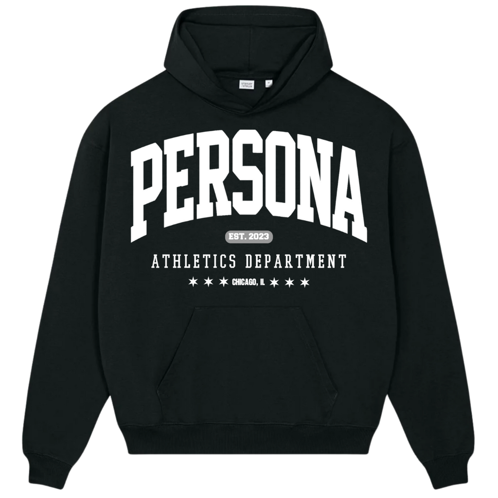 VARSITY BLACK HOODIE