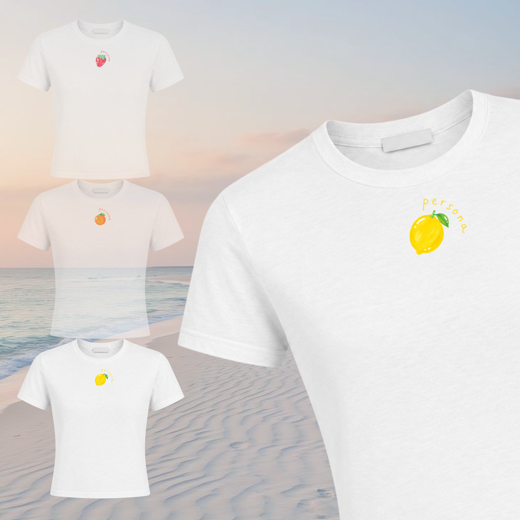 LEMON BABY TEE - WHITE