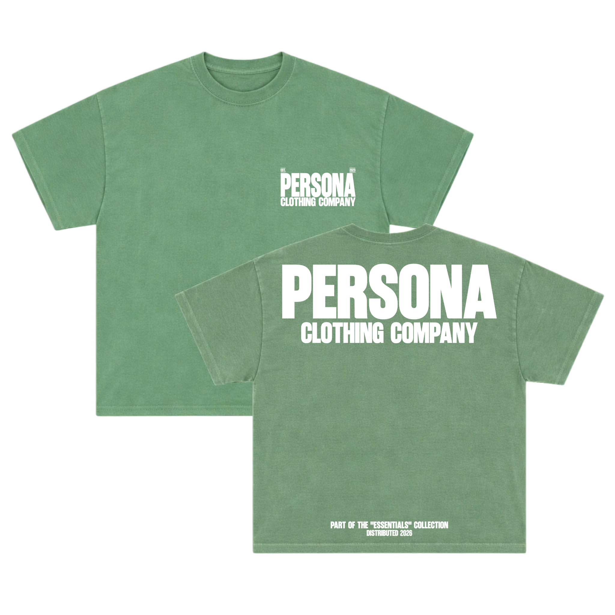 *ESSENTIALS TEE - GREEN