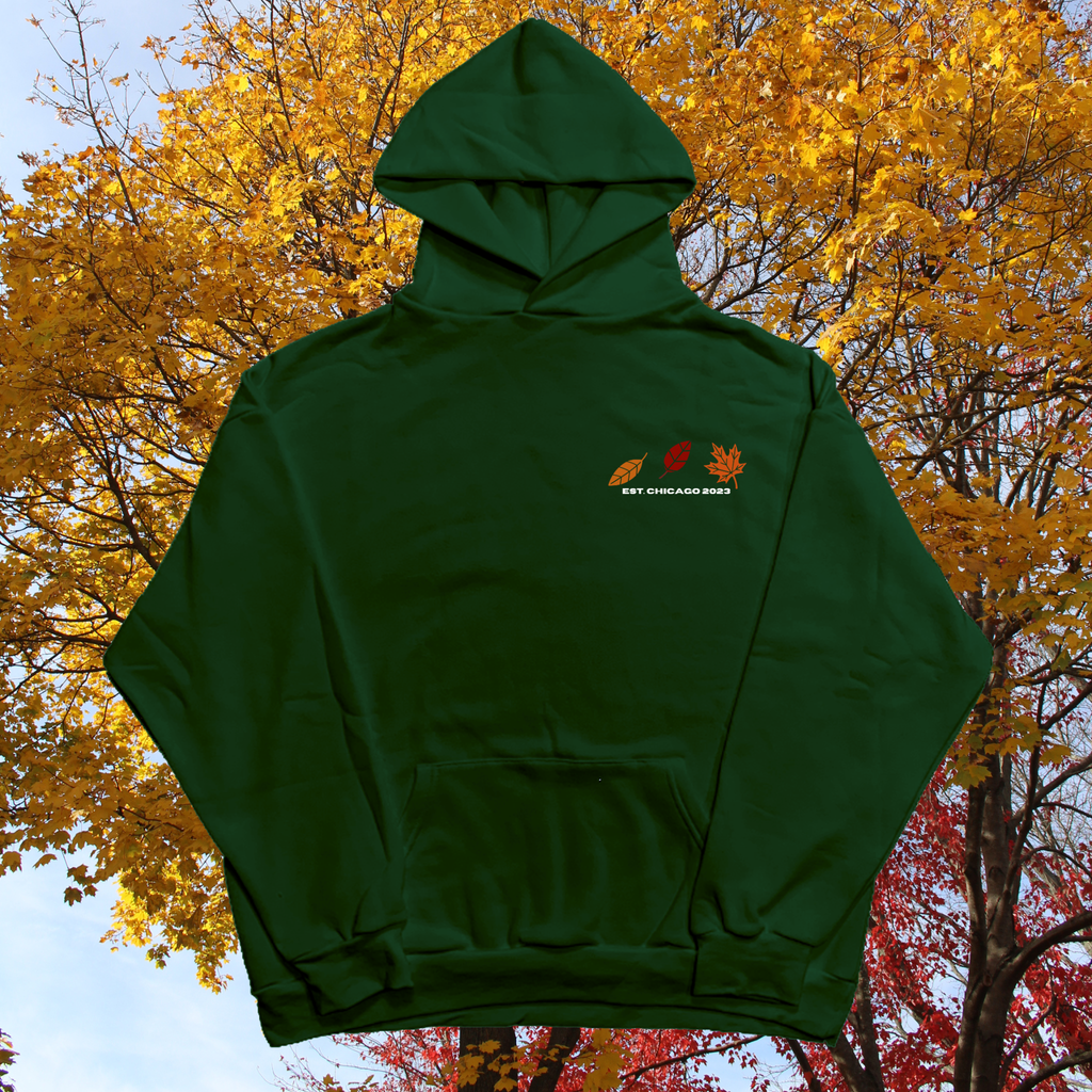 FALL HOODIE - FOREST GREEN