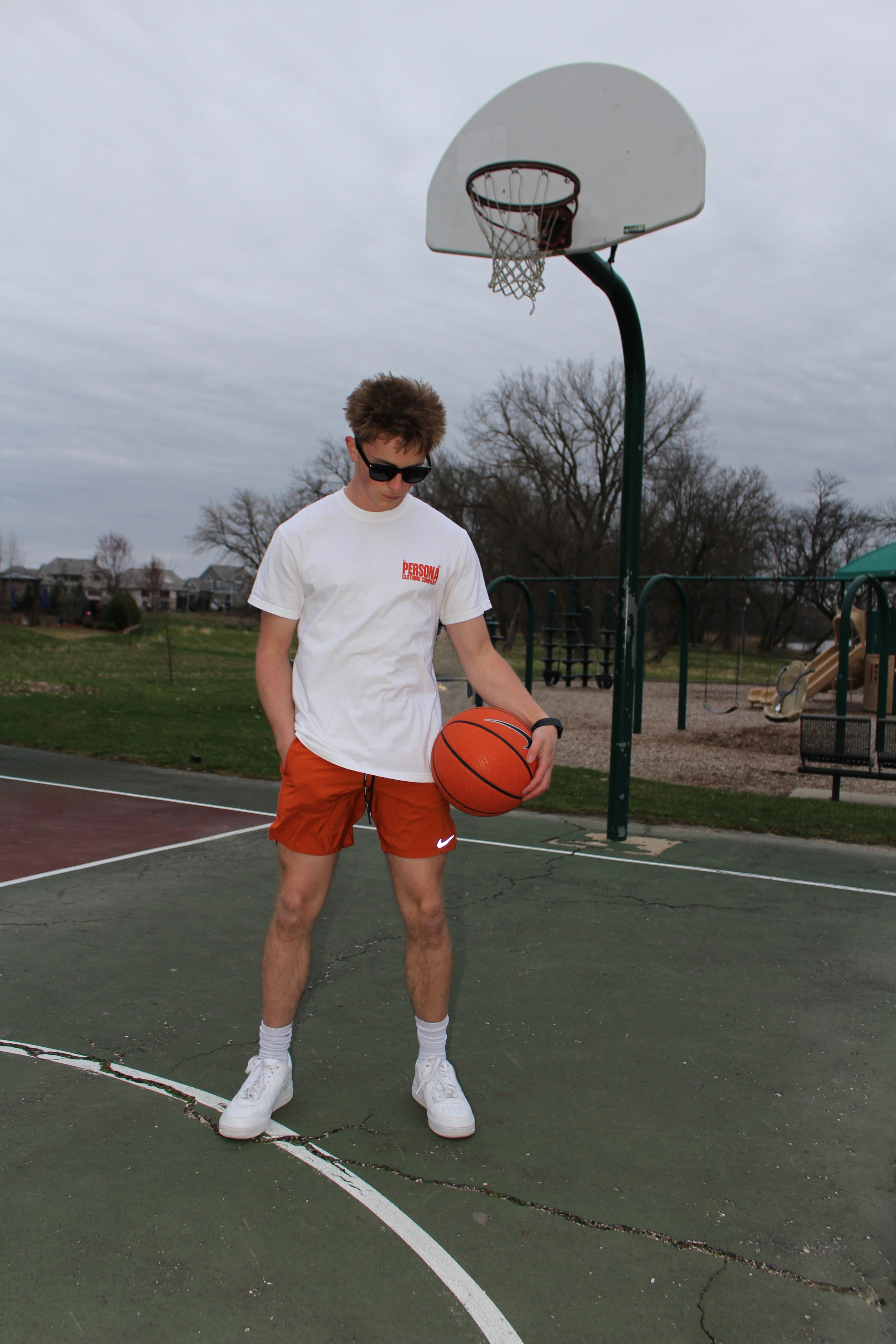 *ESSENTIALS CANVAS TEE - ORANGE