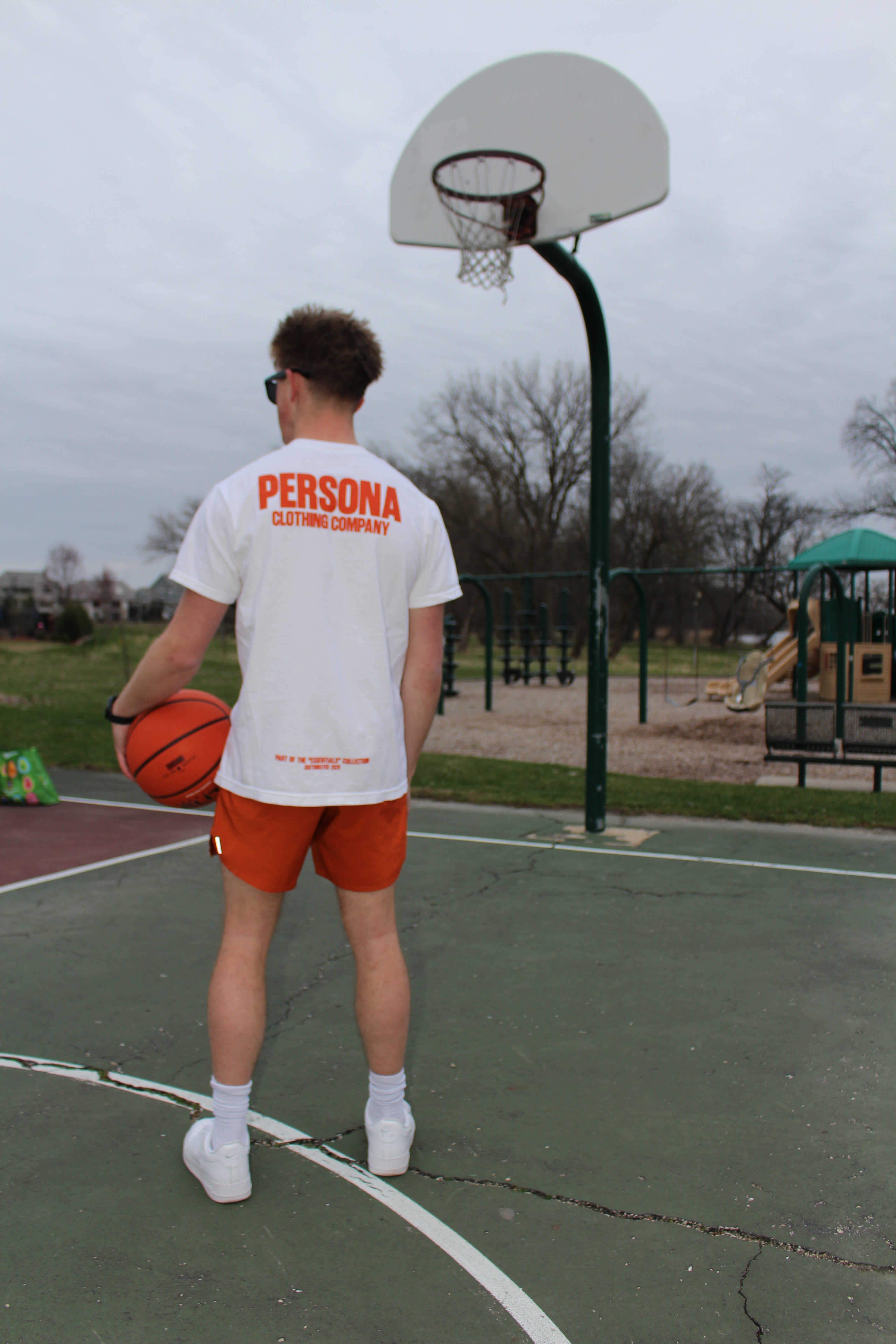 *ESSENTIALS CANVAS TEE - ORANGE