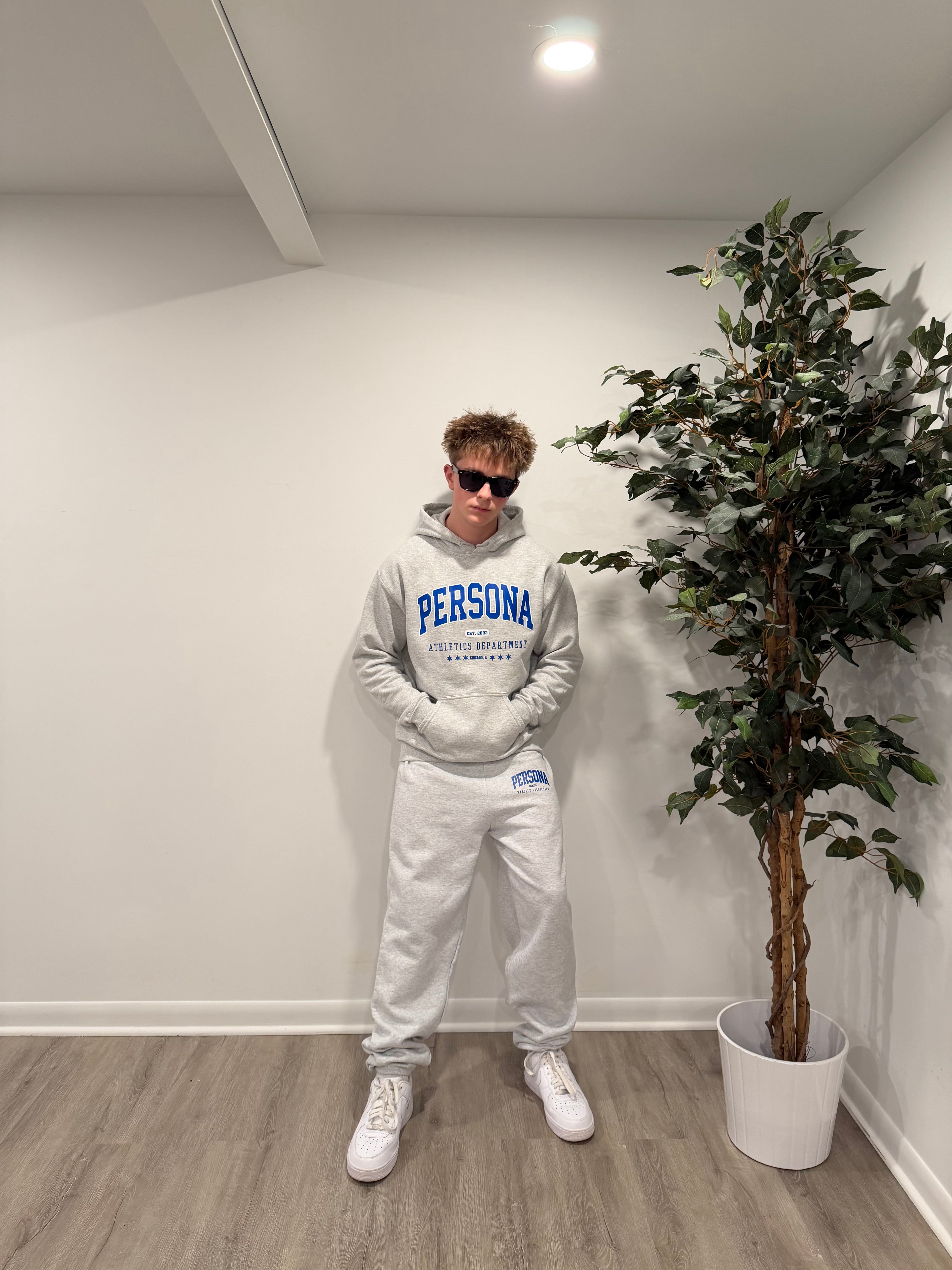 VARSITY ASH GREY HOODIE