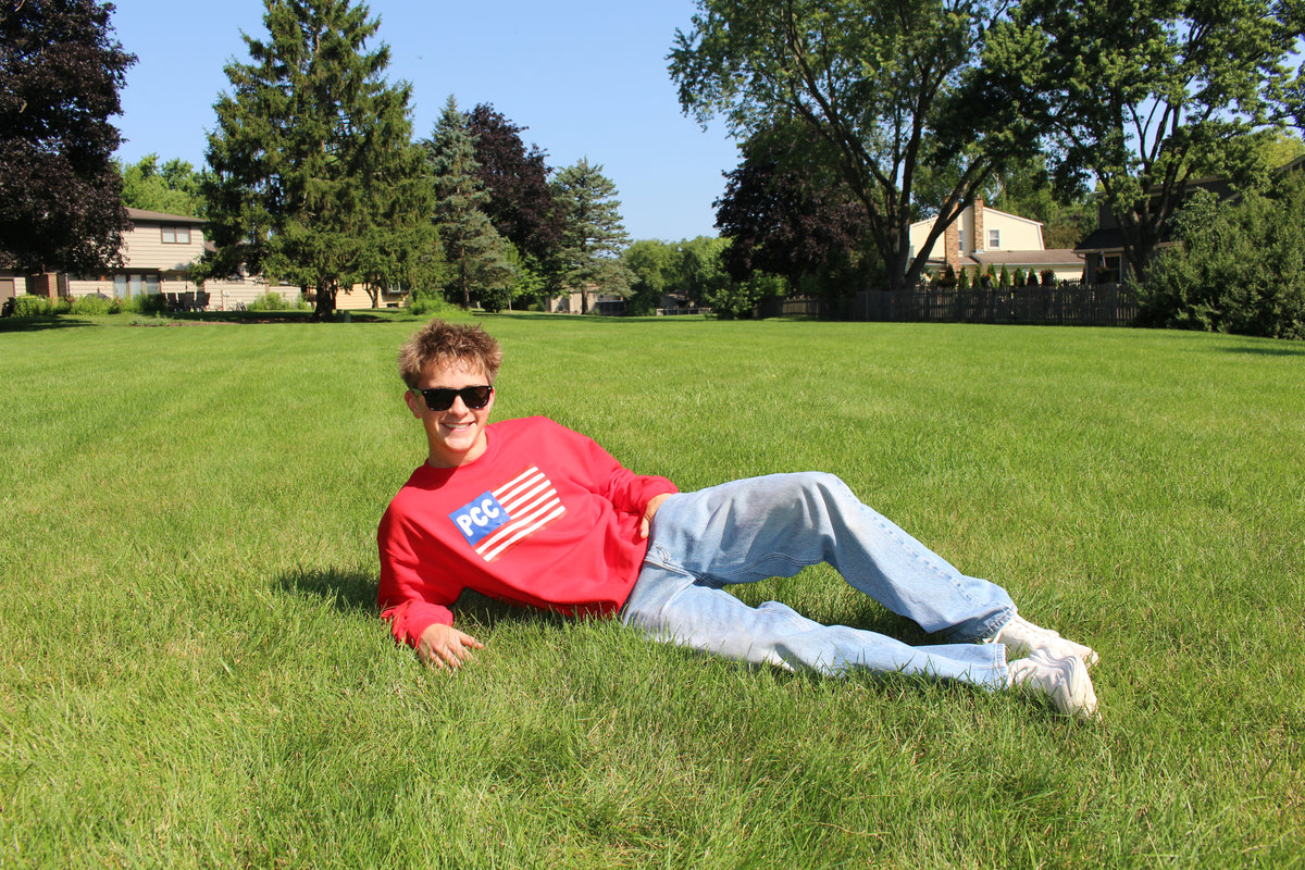 FLAG CREWNECK