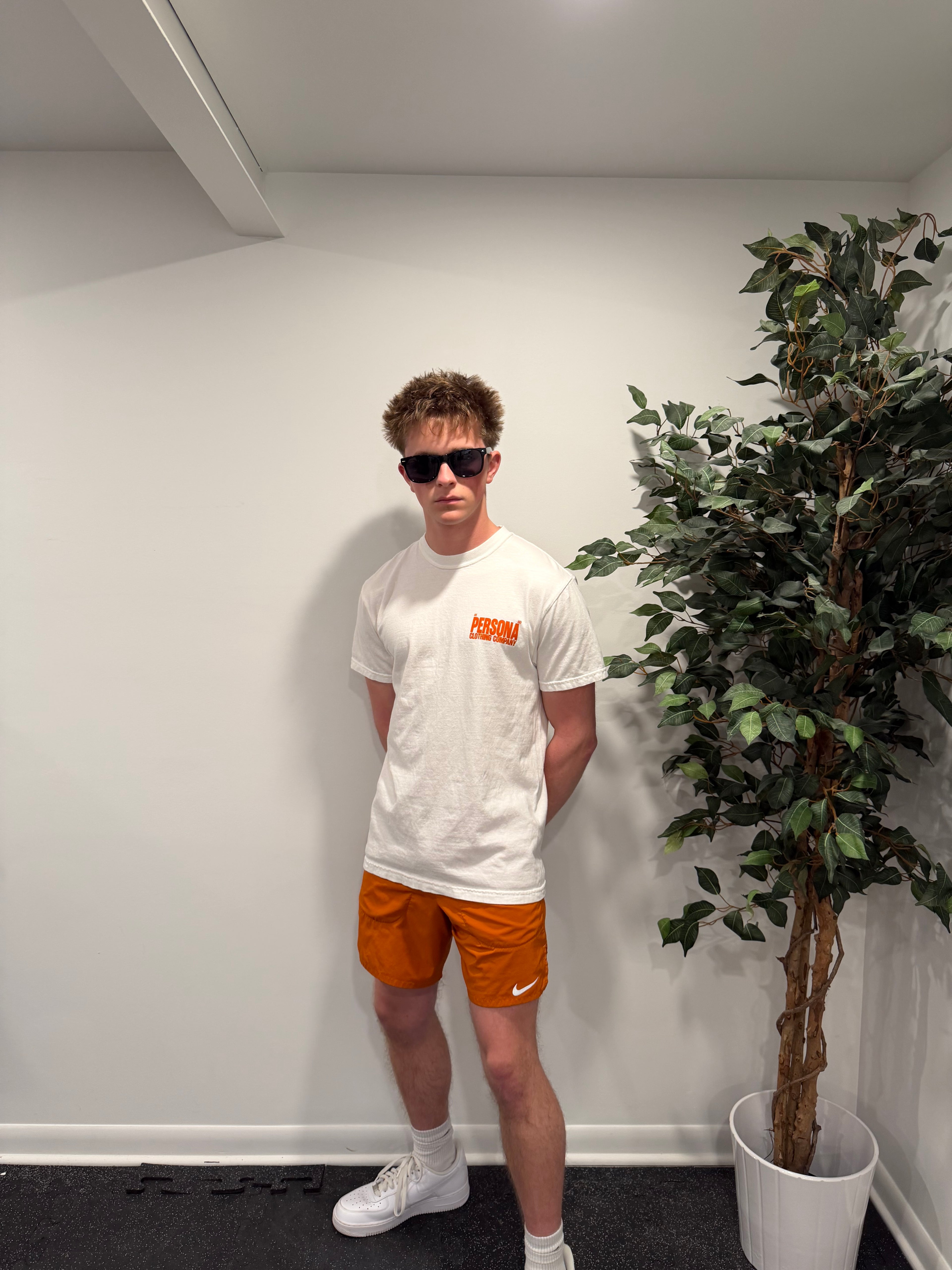 *ESSENTIALS CANVAS TEE - ORANGE