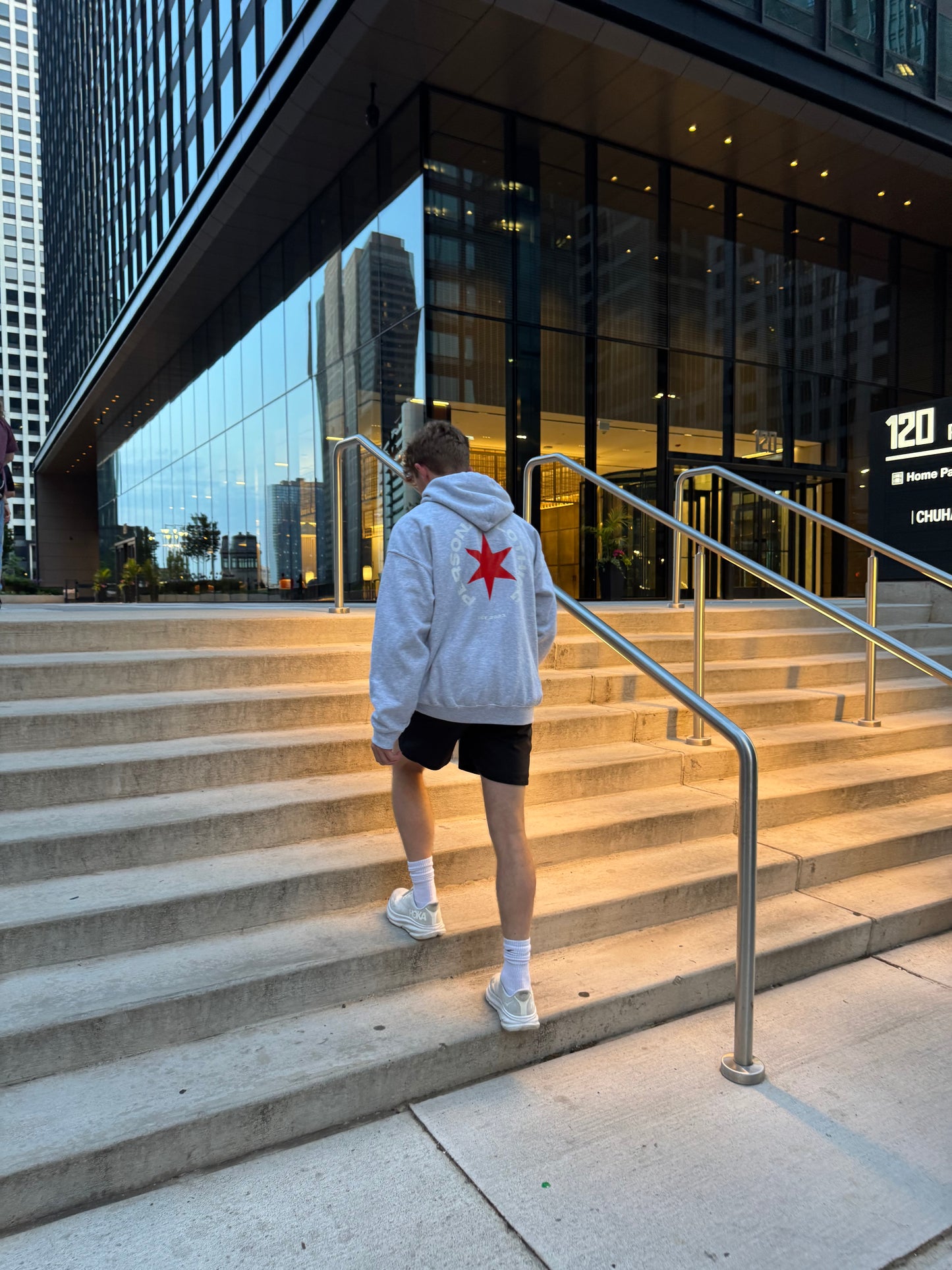 STAR HOODIE - ASH GREY