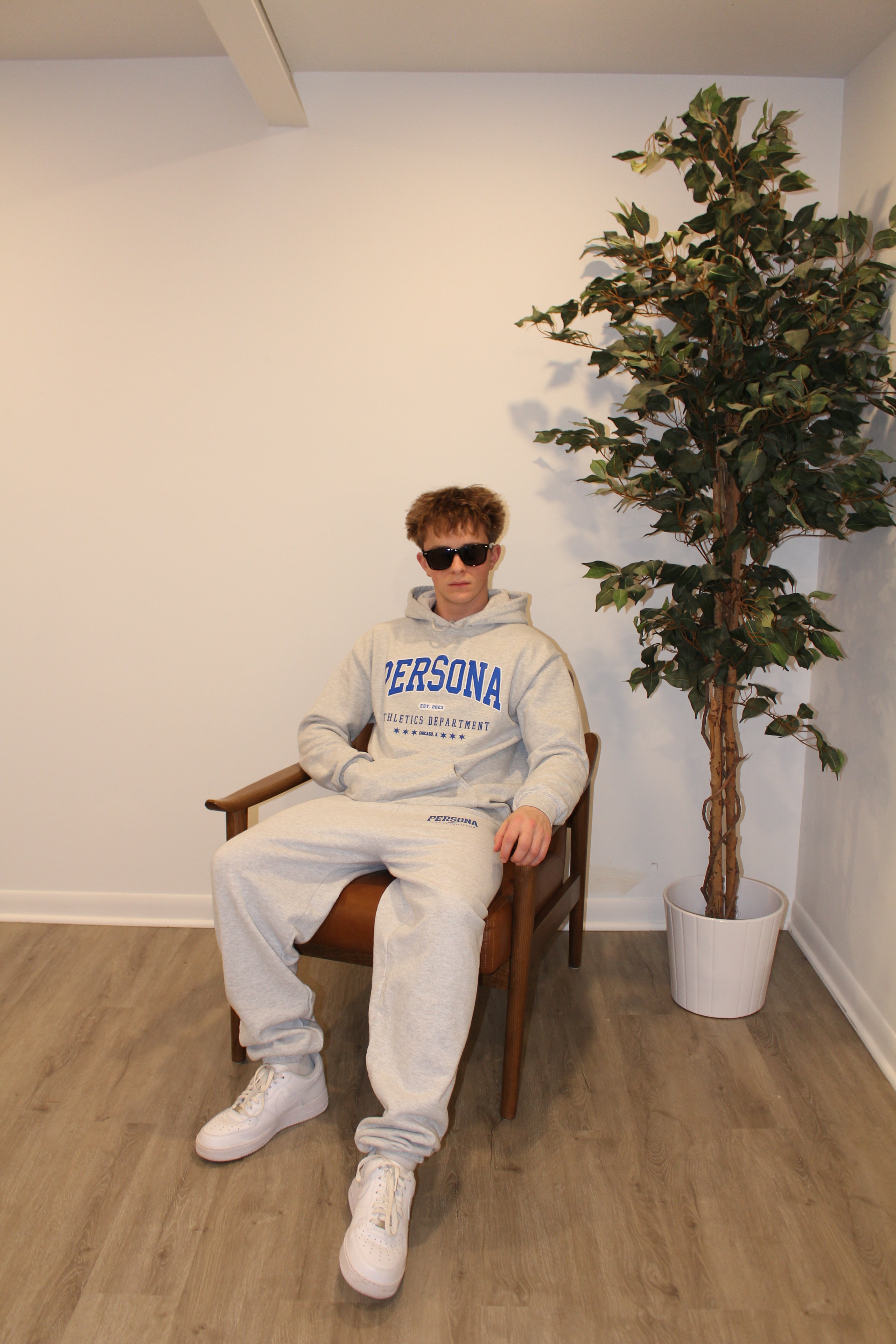 VARSITY ASH GREY HOODIE