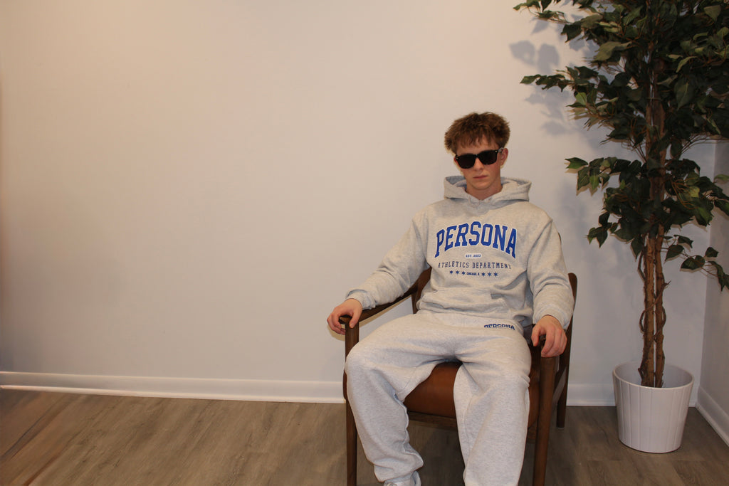 ASH GREY VARSITY SET