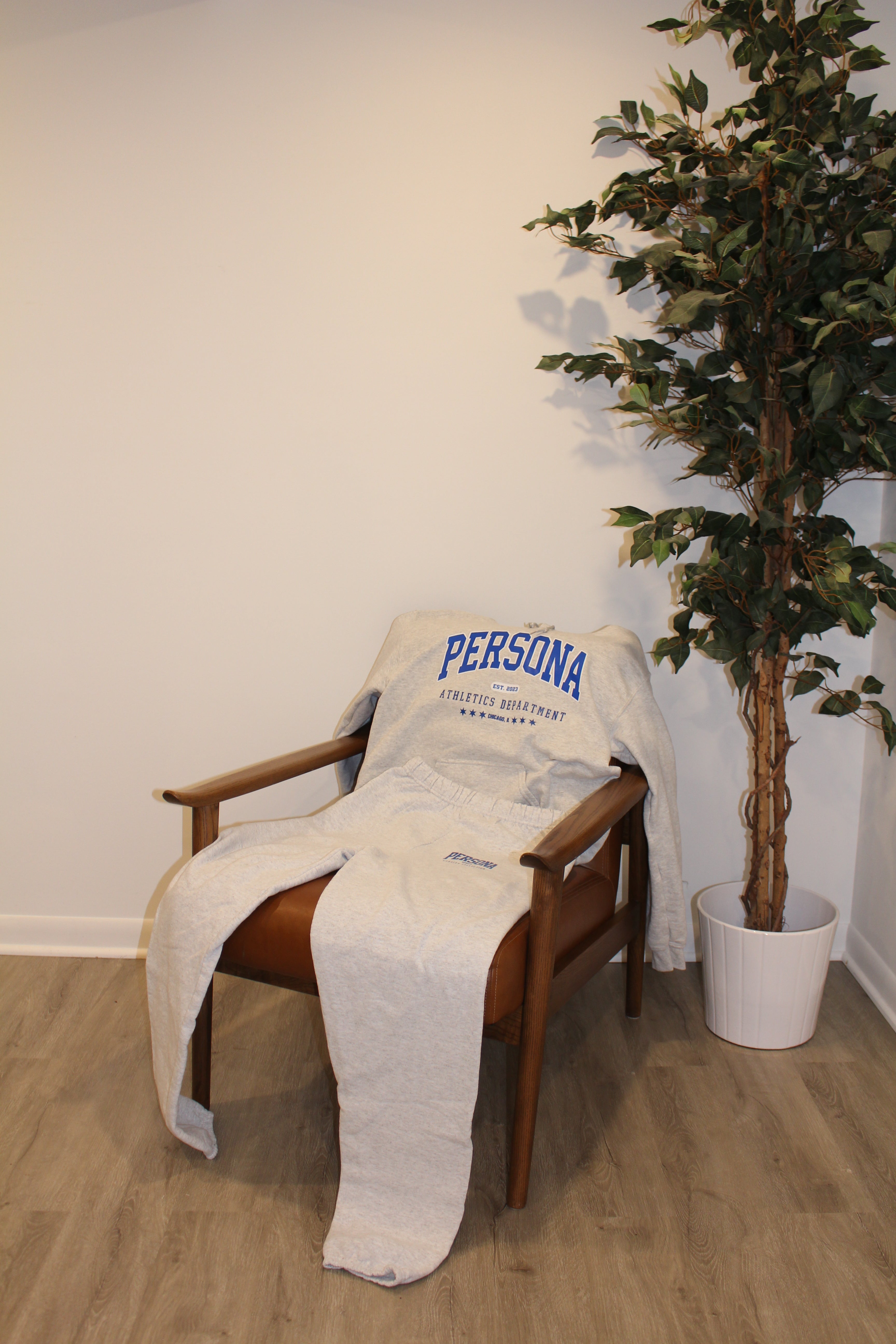 ASH GREY VARSITY SET