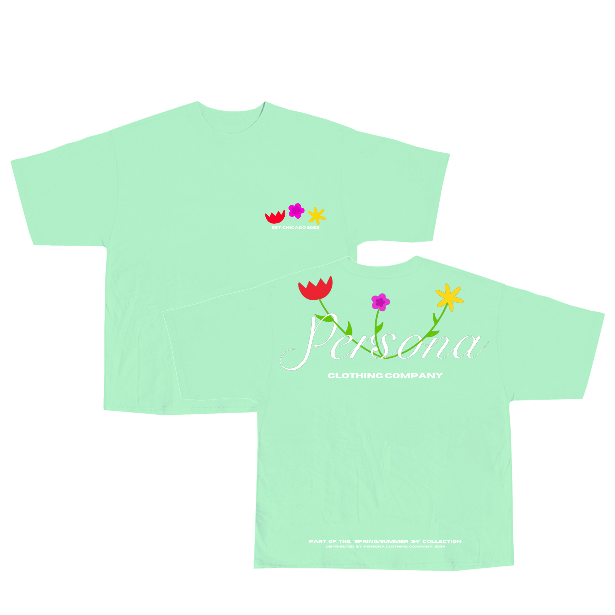 SUMMER TEE - MINT GREEN
